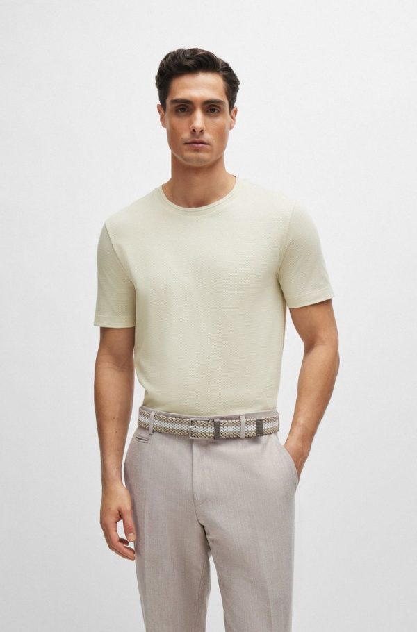Camiseta Em Algodão Com Padrão Jacquard - Image 4