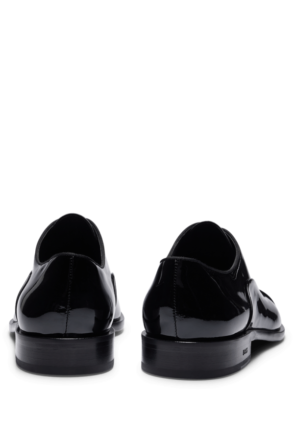 Sapatos Oxford Preto Italiano Em Couro Envernizado - Image 2