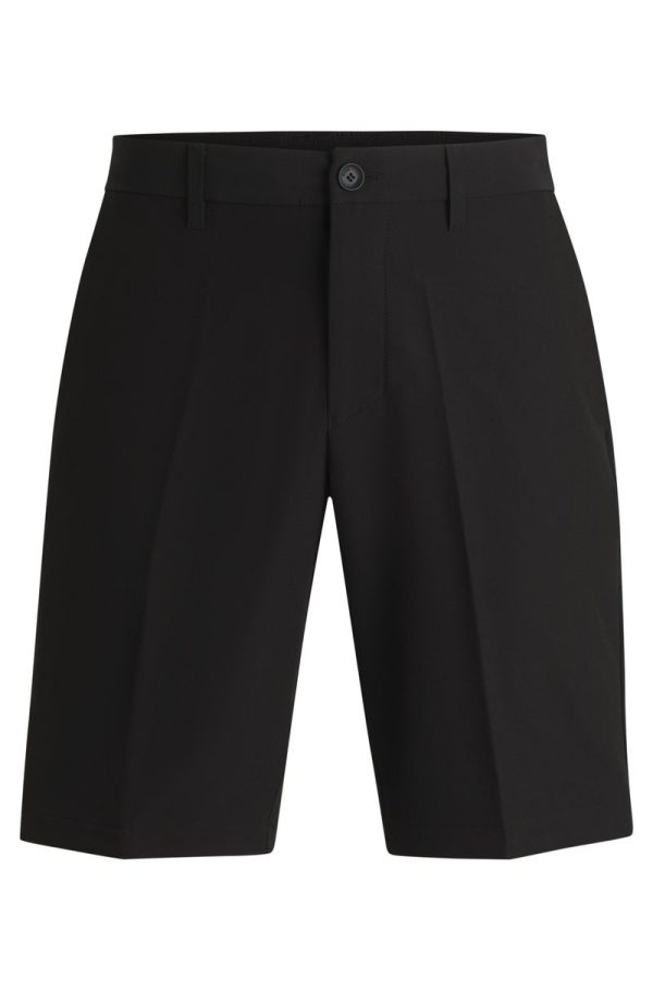 Shorts Slim De Tecido Fácil De Engomar