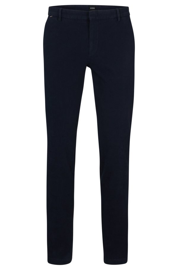 Chinos De Corte Ajustável Ao Corpo Com Cintura Regular Em Algodão Esticável - Image 6