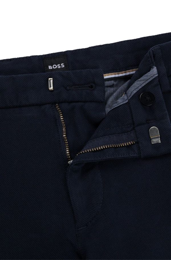 Chinos De Corte Ajustável Ao Corpo Com Cintura Regular Em Algodão Esticável - Image 3