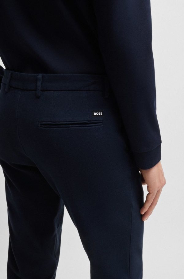 Chinos De Corte Ajustável Ao Corpo Com Cintura Regular Em Algodão Esticável - Image 5