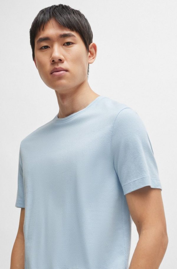Camiseta Em Algodão Com Jacquard De Bolhas - Image 3