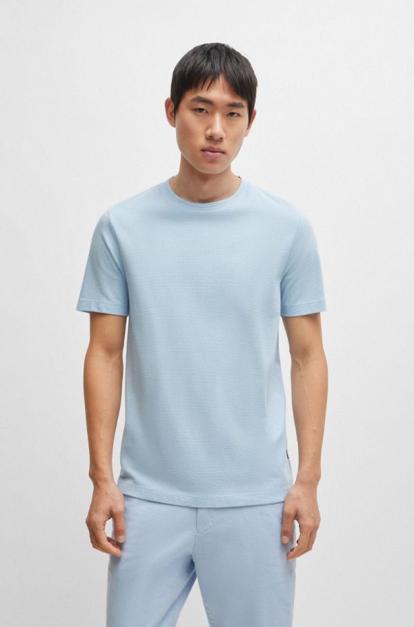Camiseta Em Algodão Com Jacquard De Bolhas - Image 4