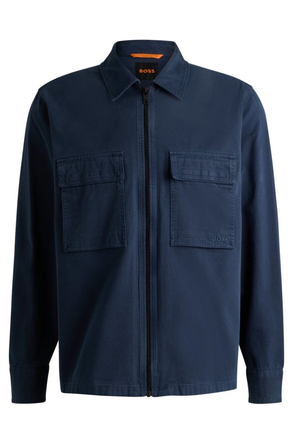 Camisa Oversized Em Sarja De Algodão - Image 6