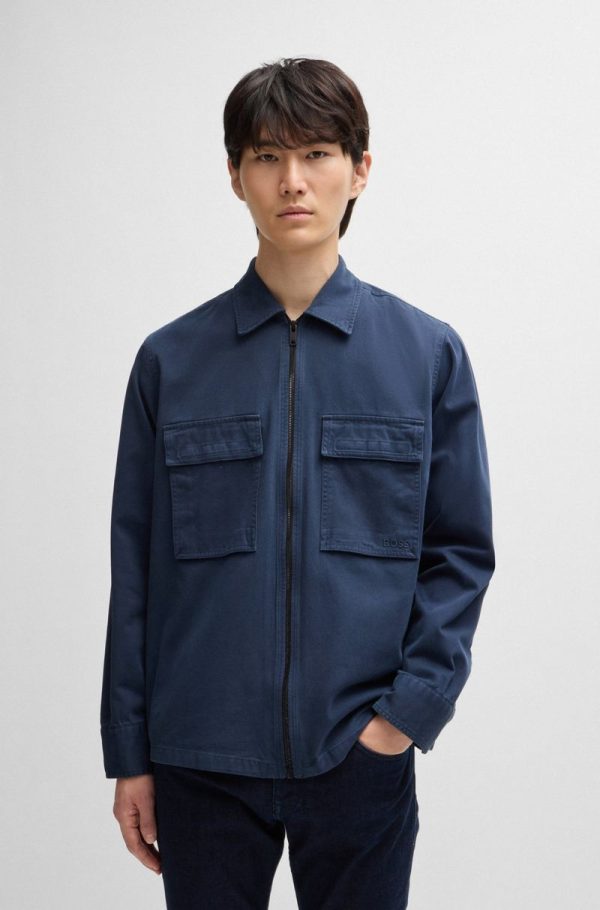 Camisa Oversized Em Sarja De Algodão - Image 4