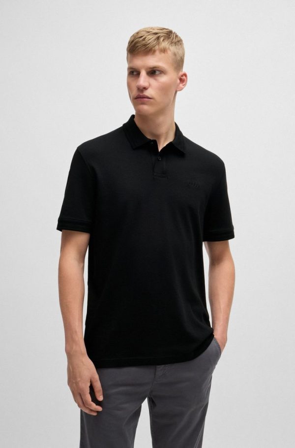Polo Em Algodão Interlock Com Logo - Image 4