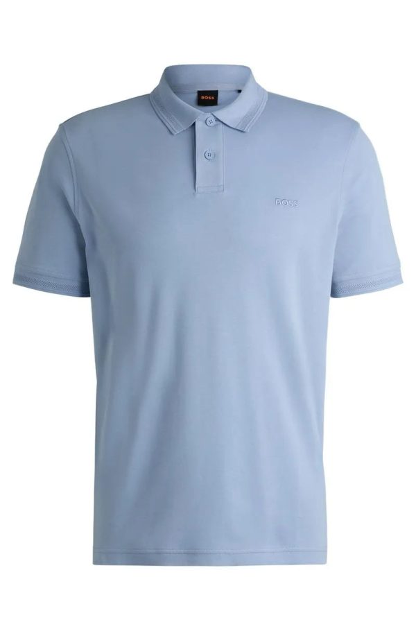 Polo Em Algodão Interlock Com Estampa De Logo