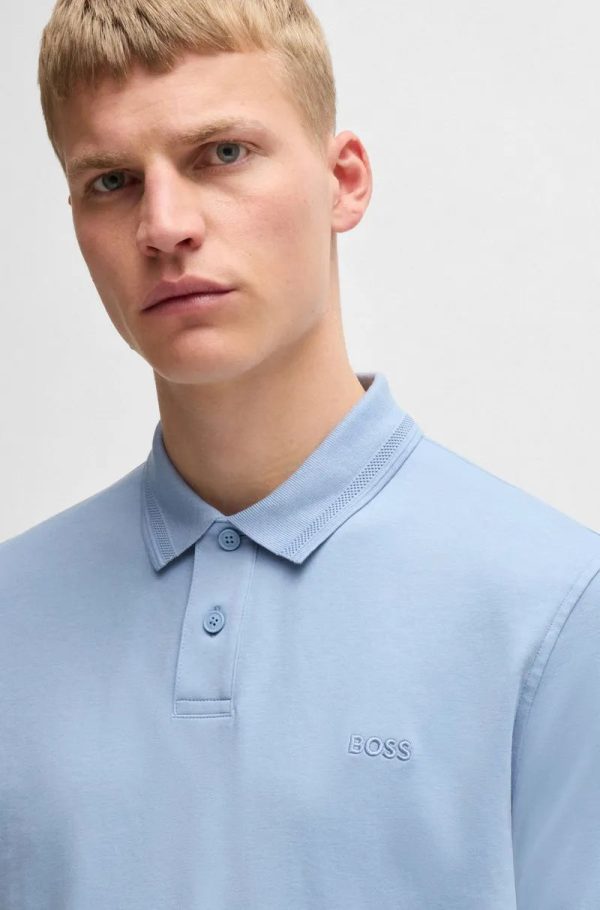 Polo Em Algodão Interlock Com Estampa De Logo - Image 3