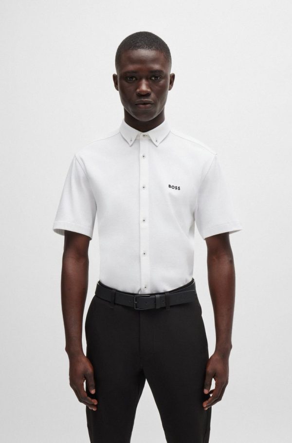 Camisa Regular Em Algodão Resistente Aos Vincos - Image 4