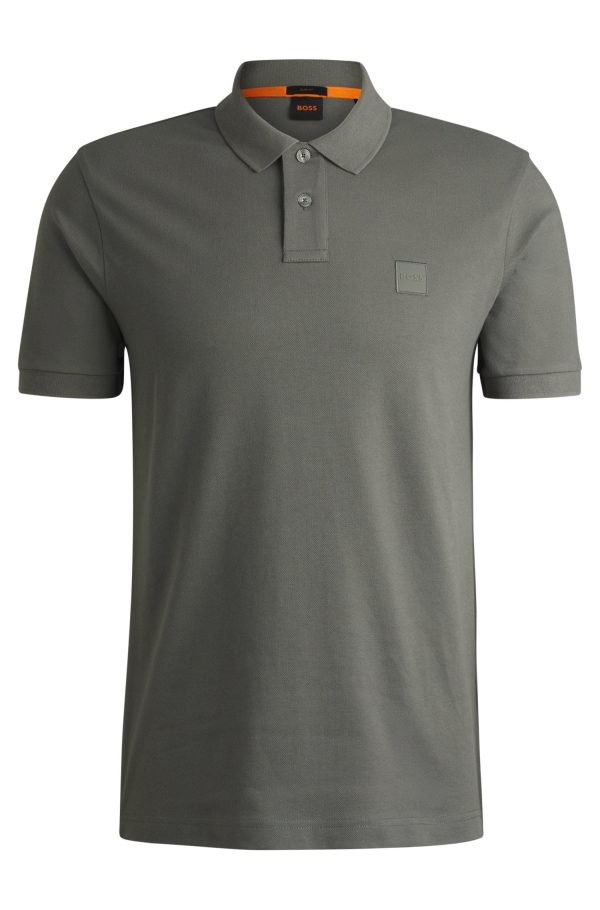 Polo Slim Em Algodão Elástico Com Emblema - Image 6