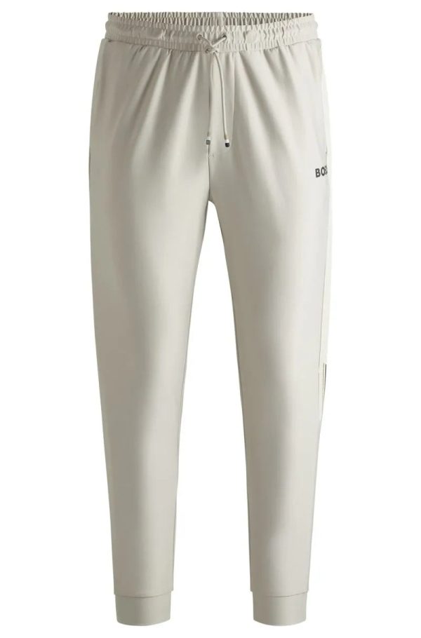 Calça De Moletom Com Fita Contrastante E Marca - Image 3