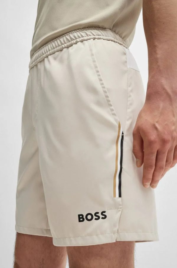 Shorts De Tênis Boss X Matteo Berrettini Com Stretch - Image 2