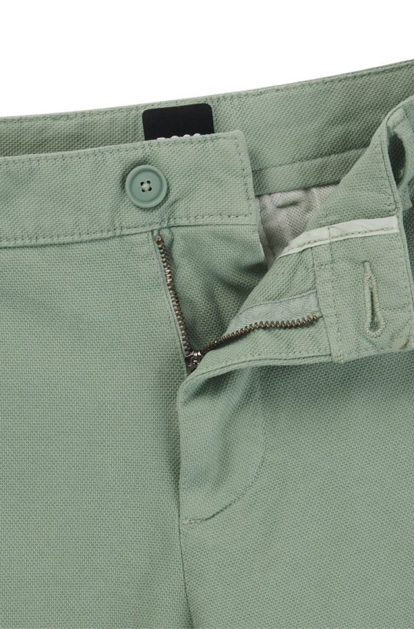 Shorts Slim Fit Em Algodão Elástico Estruturado - Image 2