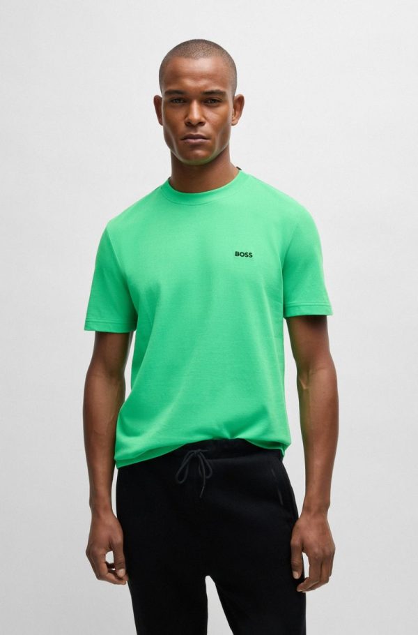 Camiseta De Algodão Piqué Com Colarinho Oxford-Jacquard - Image 5