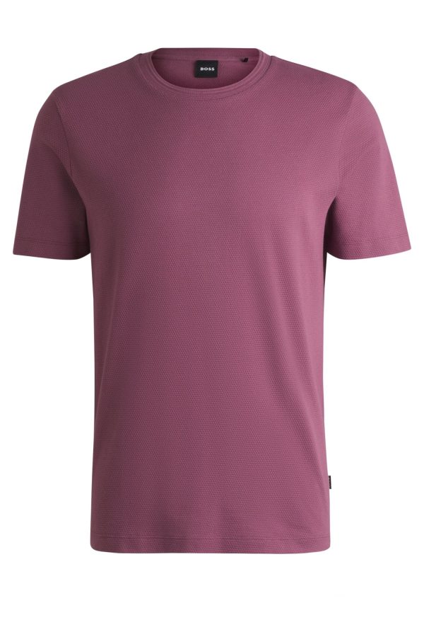 Camiseta Em Algodão Com Padrão Jacquard De Bolhas - Image 6