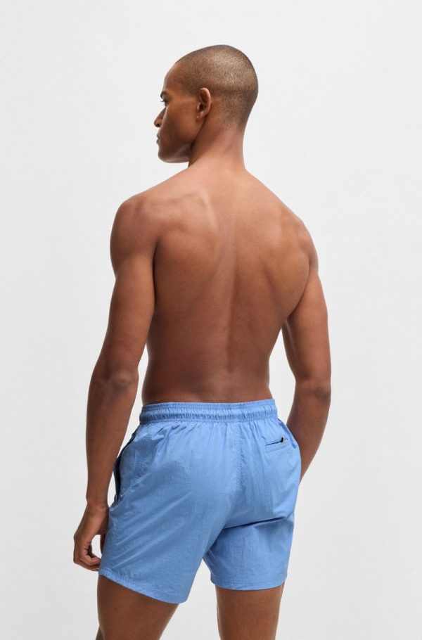 Shorts De Banho Forrados Com Estampa De Logo - Image 3