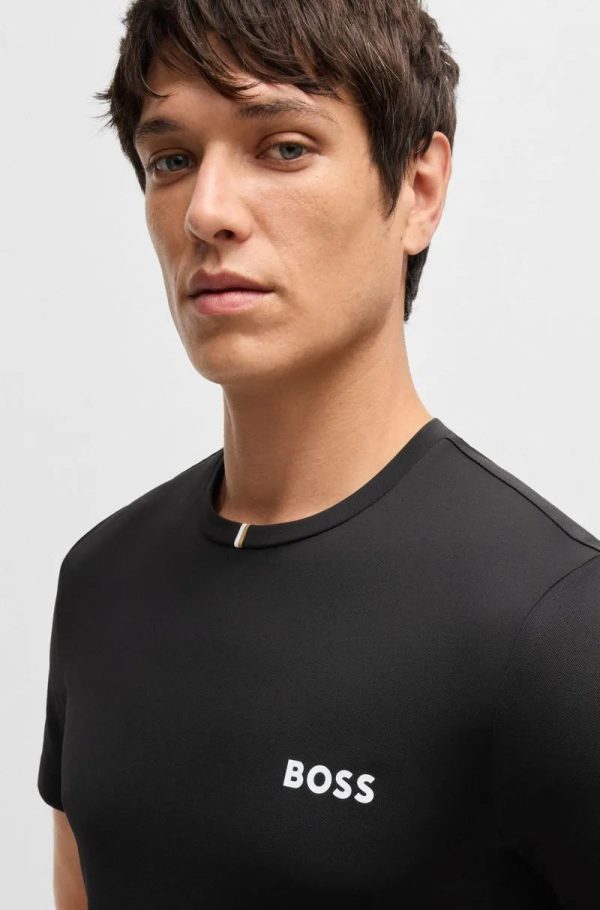 Camiseta Ativa Boss X Matteo Berrettini De Piqué Drenante De Humidade - Image 3