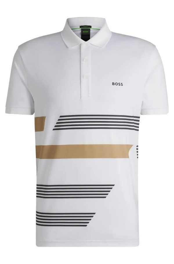 Polo Paddy De Jersey Elástico Com Riscas
