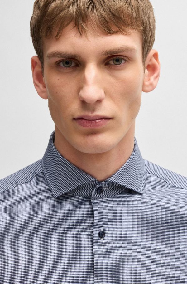 Camisa Regular Fit Em Algodão Estruturado - Image 3