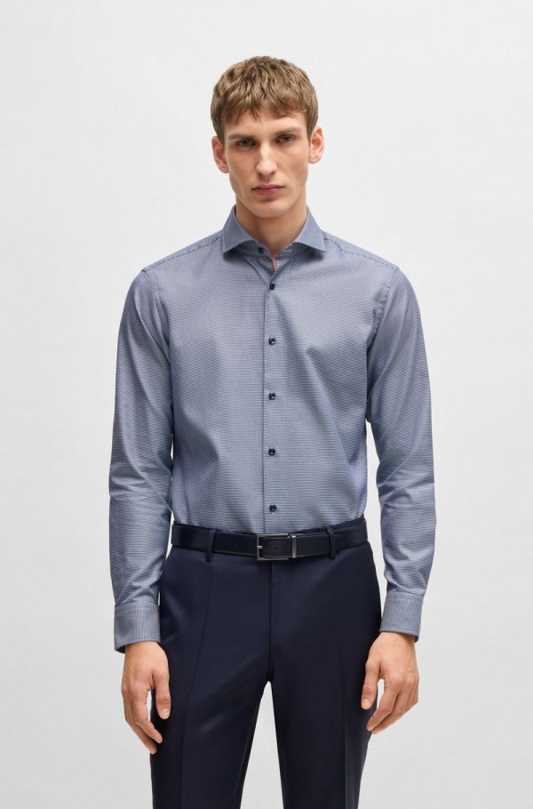 Camisa Regular Fit Em Algodão Estruturado - Image 4
