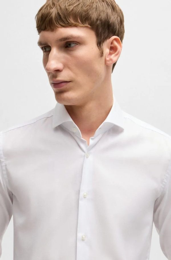 Camisa Slim Fit Em Algodão Estruturado - Image 3