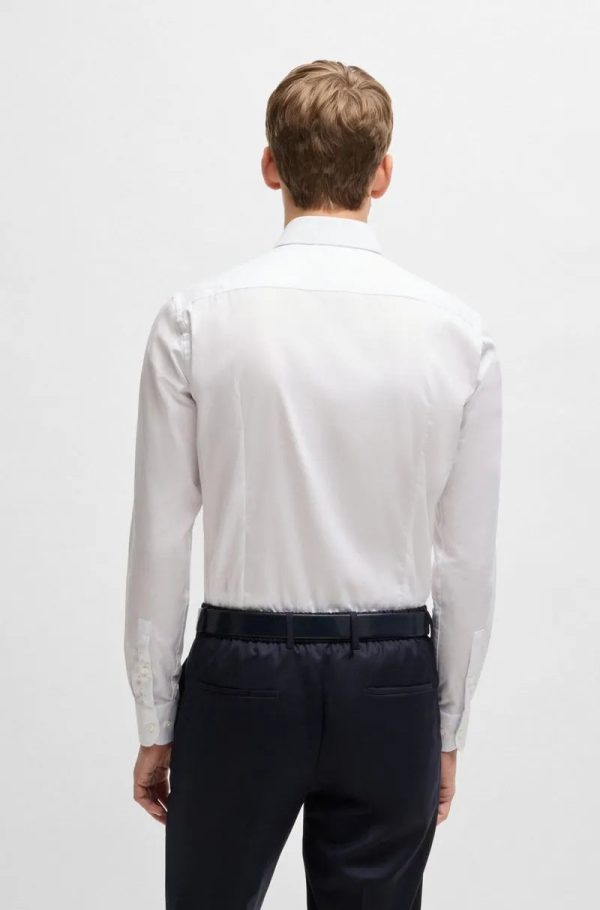 Camisa Slim Fit Em Algodão Estruturado - Image 4