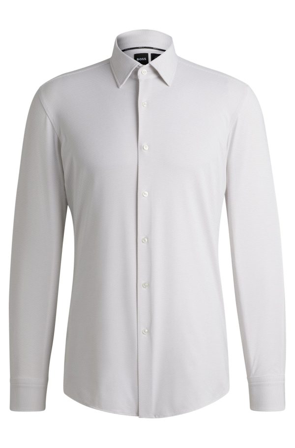 Camisa Slim De Jersey Elástico Para Desempenho Microestruturado - Image 6