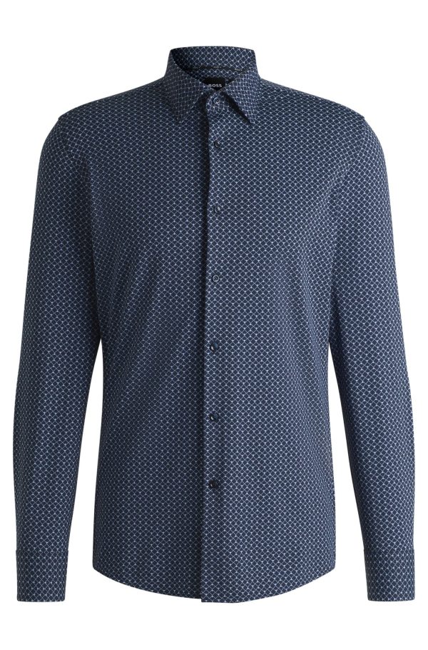 Camisa Slim De Desempenho Elástico Estampado - Image 6