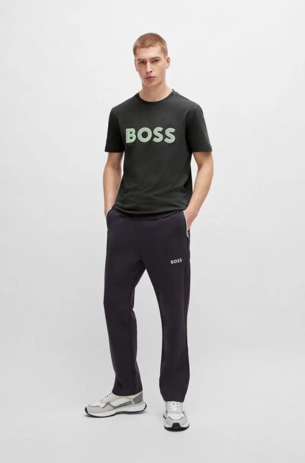 Camiseta Regular De Algodão Com Logo De Mesh - Image 3